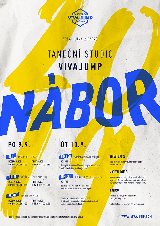 NÁBOR nových tanečníků 9.-10.9.2019